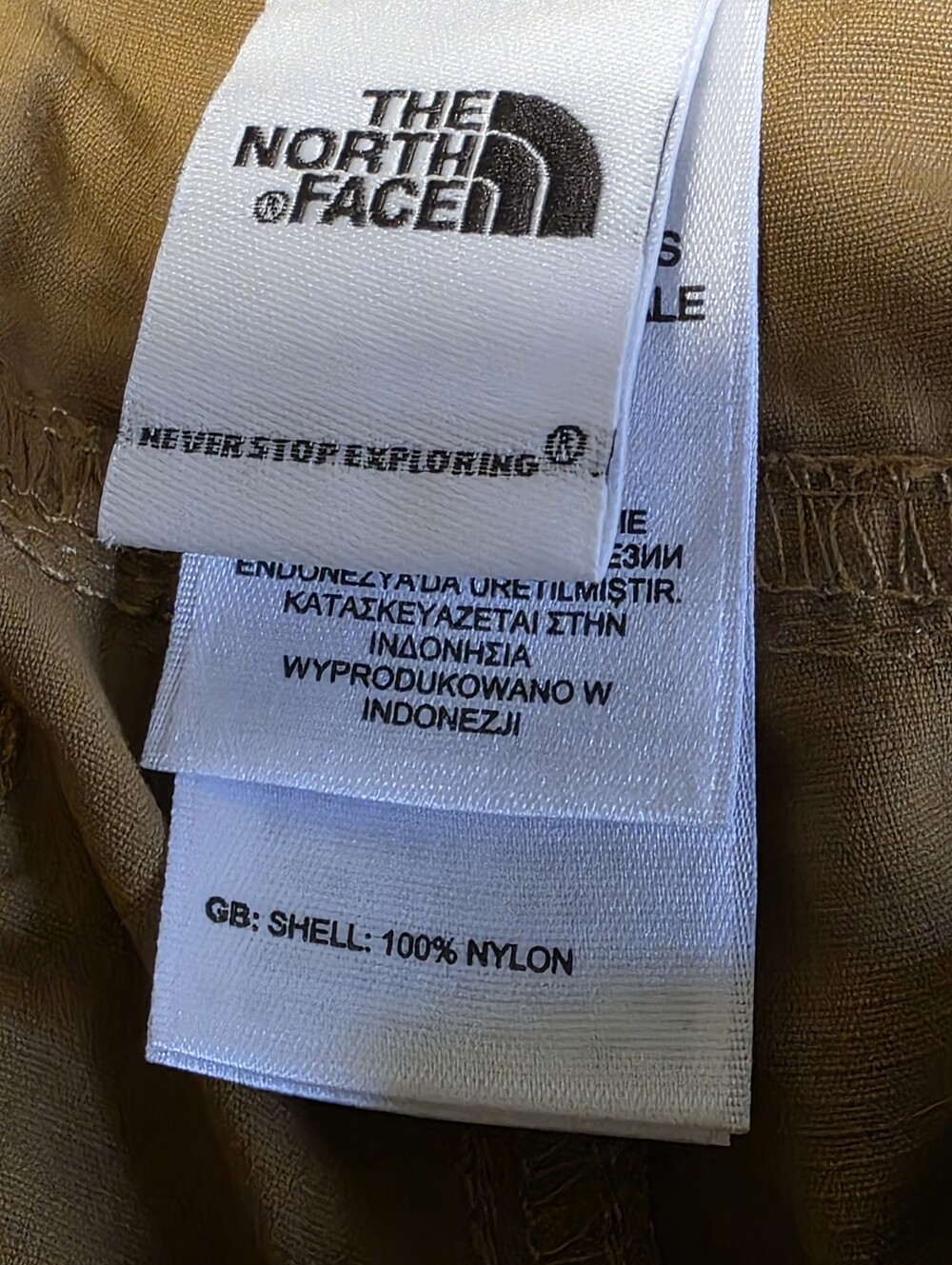 The North Face EUC Horizon Convertible Nylon Hiking Pants Khaki Tan Size 6 - Picture 4 of 15